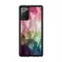 Hoesje iKins voor Samsung Galaxy Note 20 – waterbloemenmotief zwart