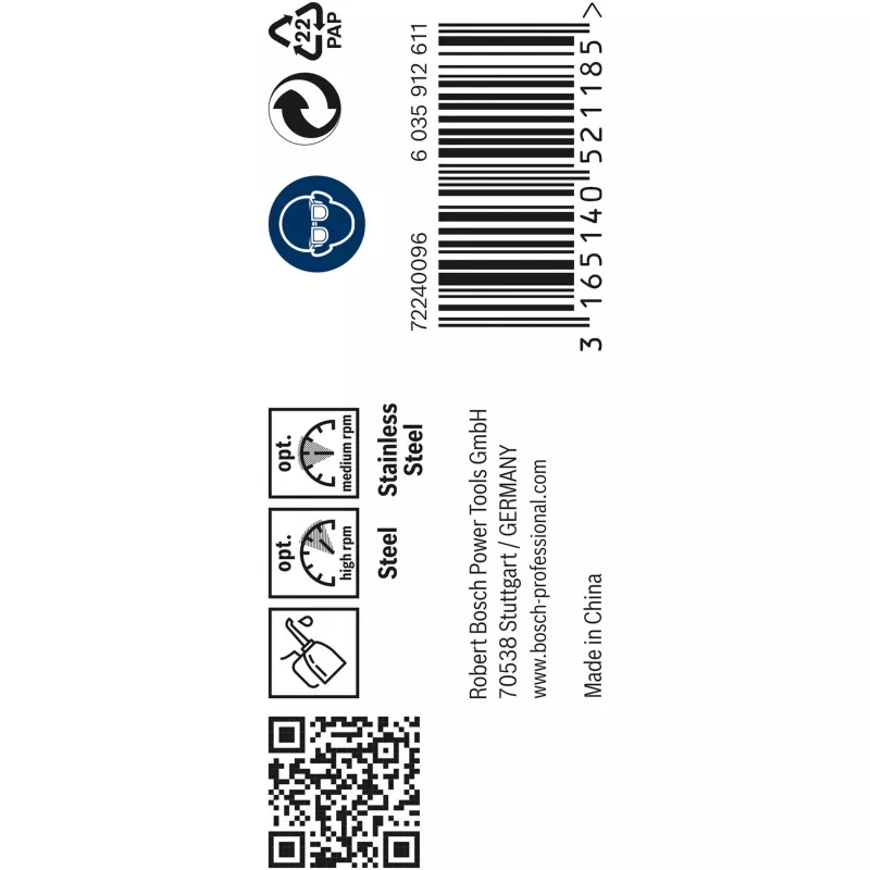 Bosch PRO Stainless Steel HSS-Co spiraalboor, Ø 4,5 mm, 10 stuks
