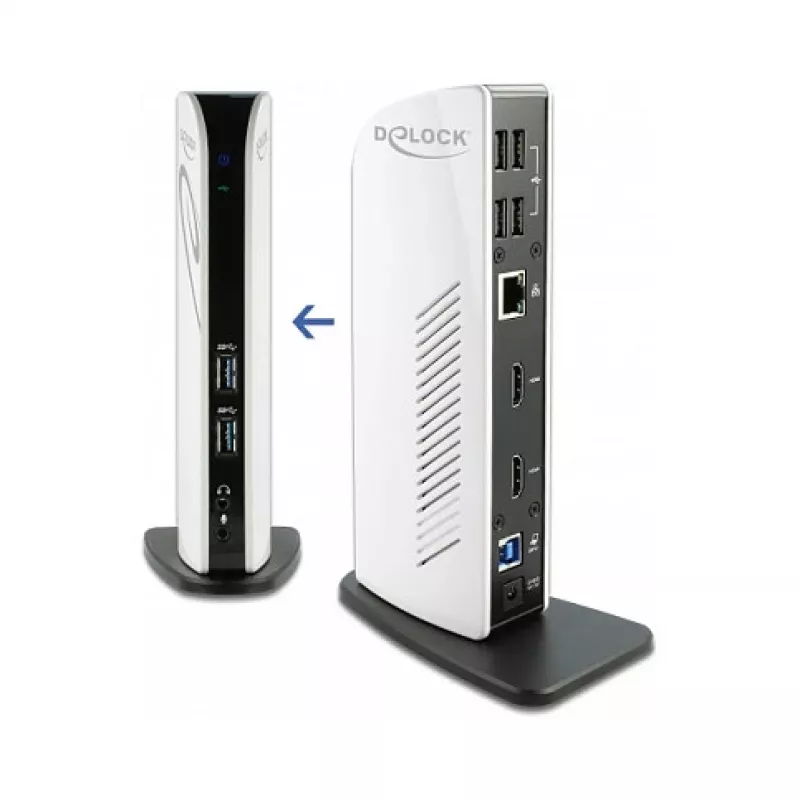 USB-dockingstation DeLOCK 87771 dual HDMI Full-HD USB 3.2 LAN audio