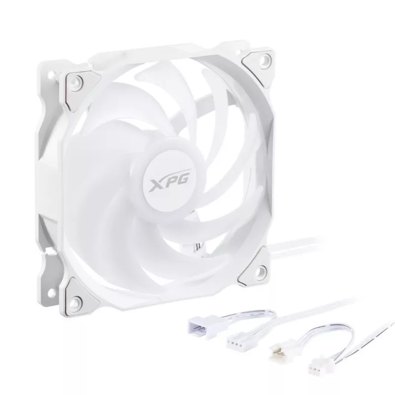 XPG VENTO 120 ARGB PWM (3-pack) wit, ventilator, 12 cm, 300 tpm, 1850 tpm, wit