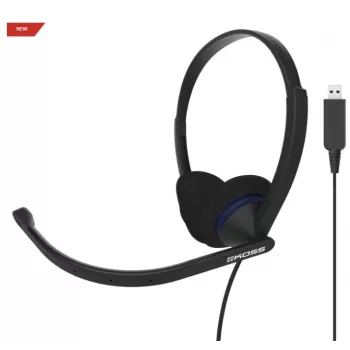 Koss CS200 USB-headset Bedrade hoofdband Telefoneren/Muziek USB Type-A Zwart