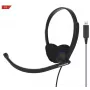 Koss CS200 USB-headset Bedrade hoofdband Telefoneren/Muziek USB Type-A Zwart