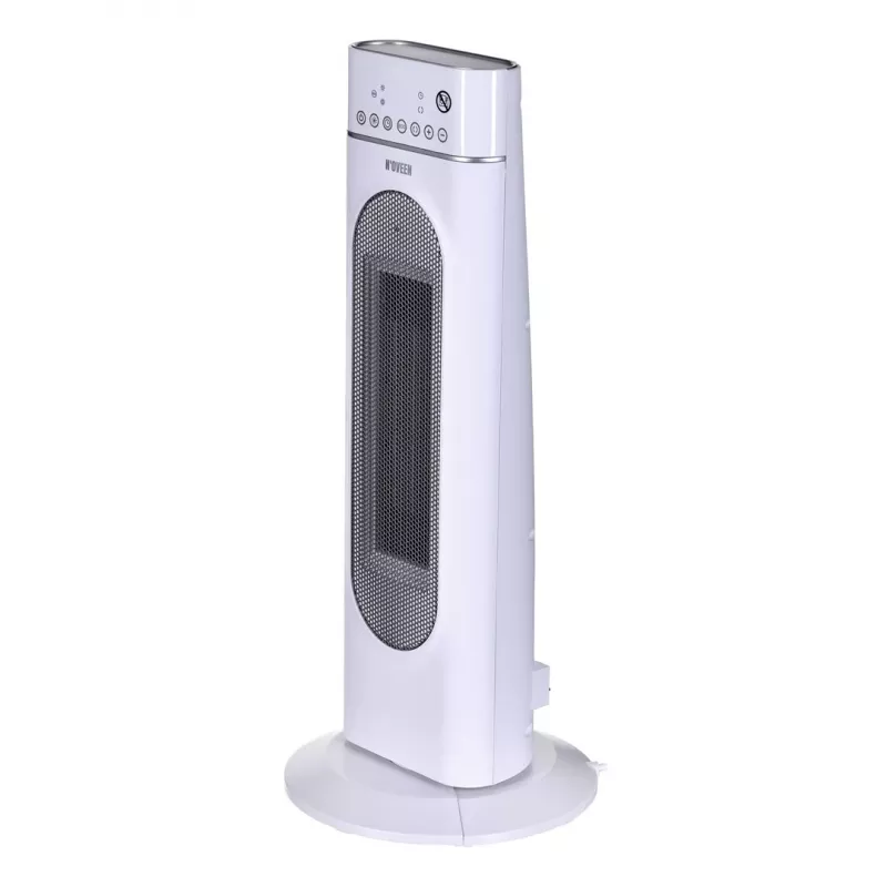Elektrische keramische kachel NOVEEN PTC3000, 2000 W (1200 W min), LED-display, timer, afstandsbediening, oscillatie, wit