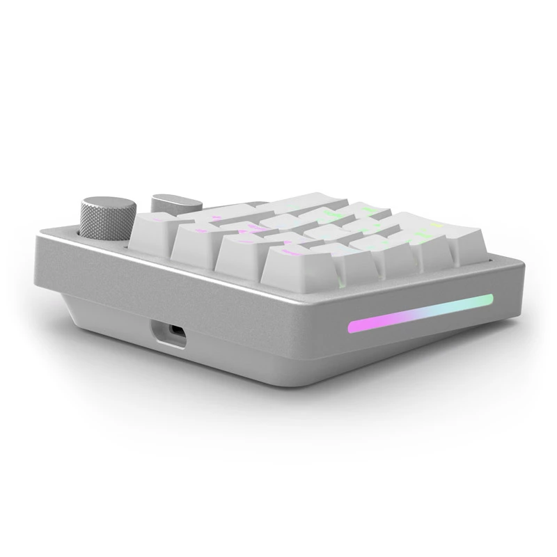 Glorious GMMK Wireless Numpad - Fox Switches, grijs/wit (GLO-GMMK-NP-FOX-W)