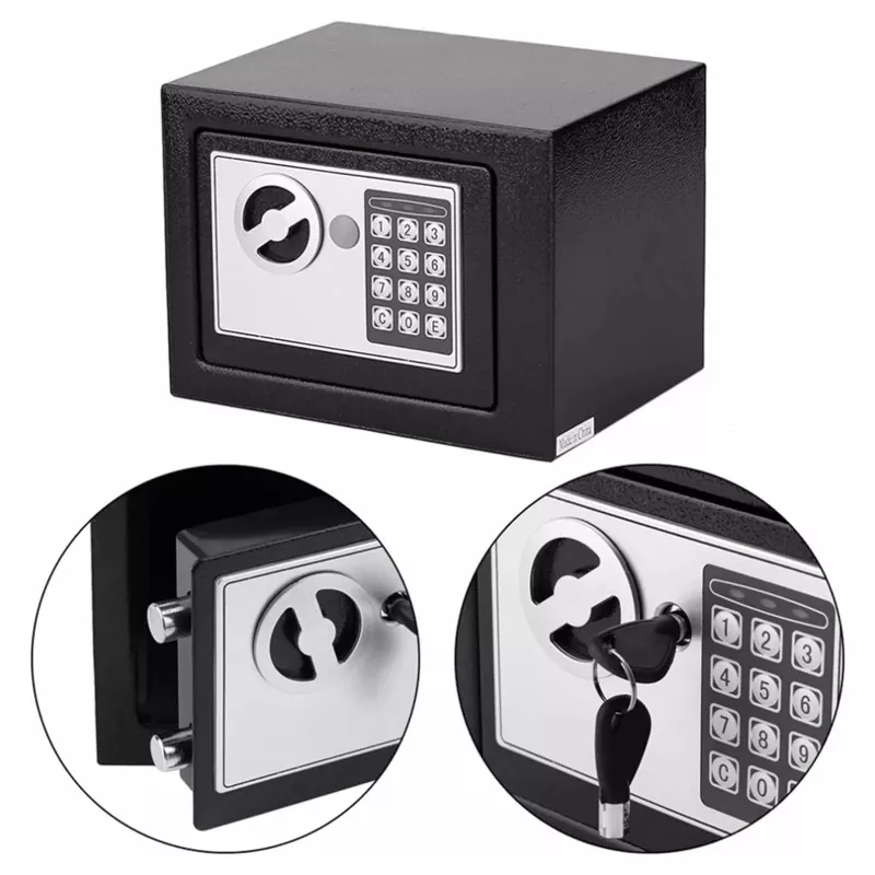 Extralink Home S-406 elektronische kluis met cijfercode en sleutels