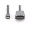 DIGITUS - adapterkabel - mini DisplayPort (M) naar HDMI (M) - 1,0 m - ondersteuning van 8K 60 Hz - zwart (DB-340109-010-S)
