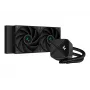 DeepCool LS520S Zero Dark AIO-waterkoeling voor CPU, 240 mm, 2x 120 mm PWM-ventilatoren, AM4/AM5/LGA2066, zwart