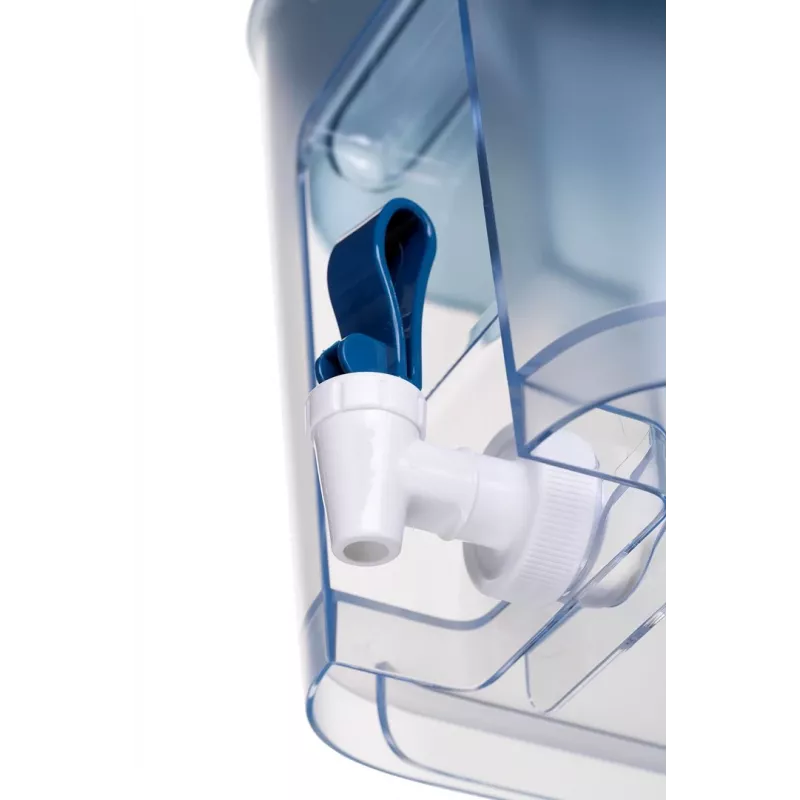 BRITA Flow 1052805 waterfilterdispenser met MAXTRA PRO Pure Performance-filterpatroon, 8,2 l (5,2 l gefilterd), blauw