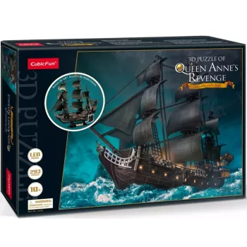 3D LED-puzzel Queen Annes L522H — decoratieve verlichte modelbouwset met LED-verlichting