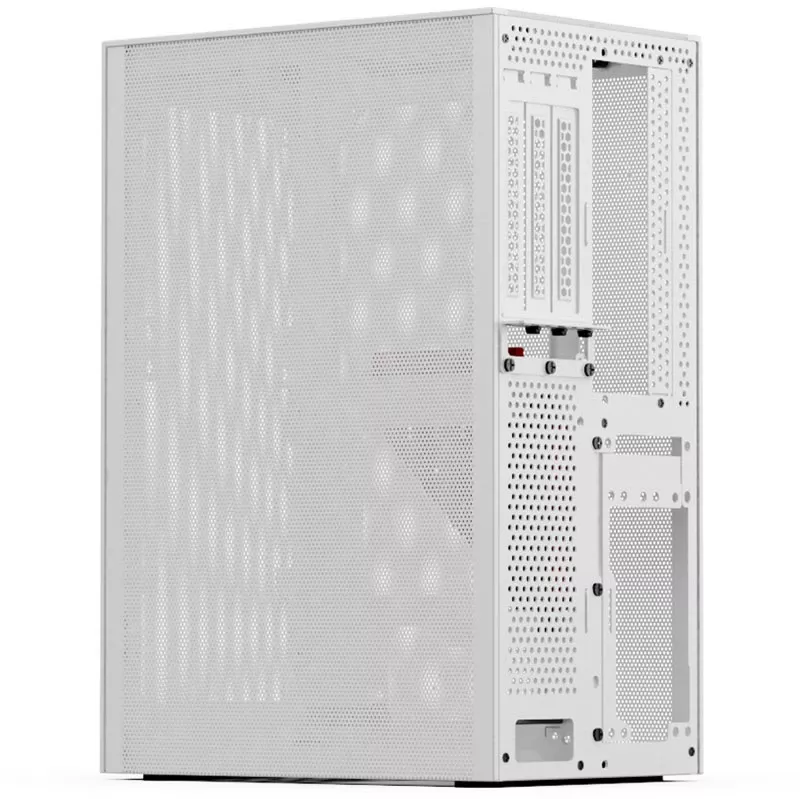 SSUPD Meshlicious Full Mesh PCIE 4.0 Edition Mini-ITX behuizing - wit