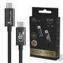 Extralink Smart Life CABESL05 USB-C naar USB-C-kabel, gevlochten, 240 W, 40 Gbps, 2 m, zwart