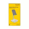 DeLOCK smartphone- en tablet-telescoopstandaard met opbergvak, zilver/wit