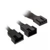 Kolink PWM-ventilator Y-kabel 1-naar-2, 35 cm, zwart, omvlochten, model PGW-AC-KOL-111