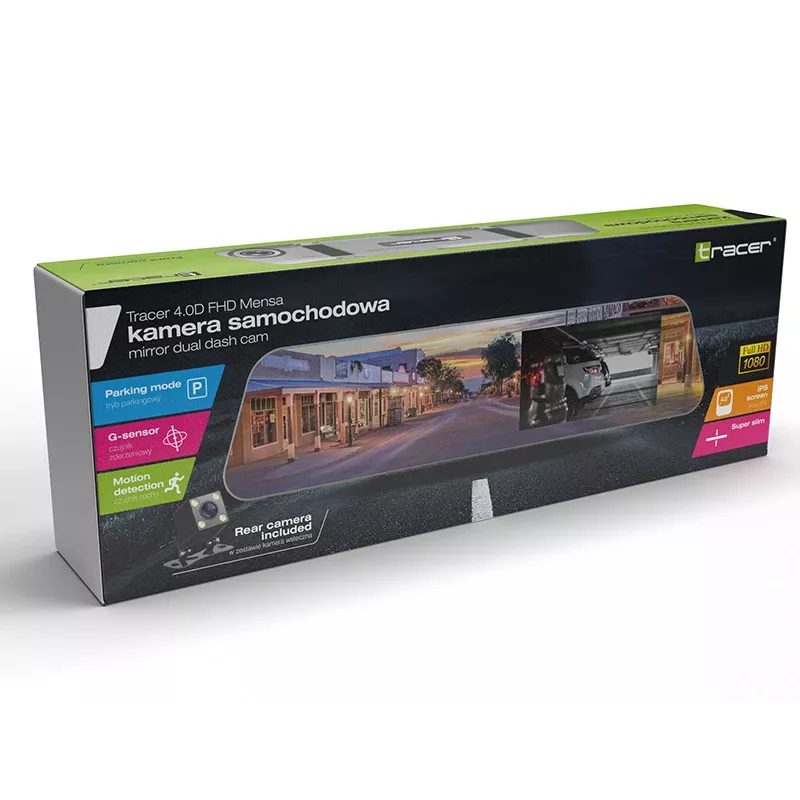 Tracer Mensa Full HD zilver 1920x1080 150° kijkhoek 4 inch display