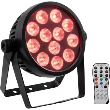 LED-spot EUROLITE 4C-12 Silent slank 12W RGBW – compacte toneel-/omgevingslichtspot