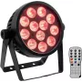 LED-spot EUROLITE 4C-12 Silent slank 12W RGBW – compacte toneel-/omgevingslichtspot