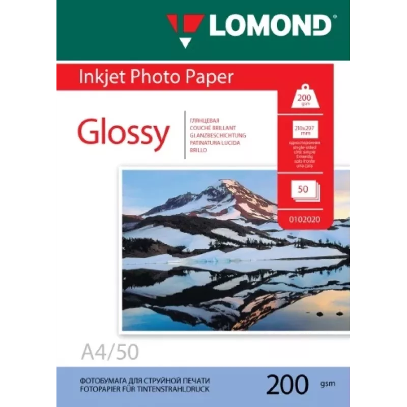Lomond foto-inktjetpapier glanzend 200 g/m² A4, 50 vel