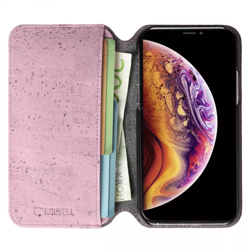 Folio Case Krusell Birka voor iPhone 11 Pro 15,5 cm roze