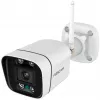 Foscam V8P Wi-Fi bewakingscamera wit 8MP (3840x2160), dual-band wlan, ingebouwde schijnwerper en alarmsirene (V8P-W)