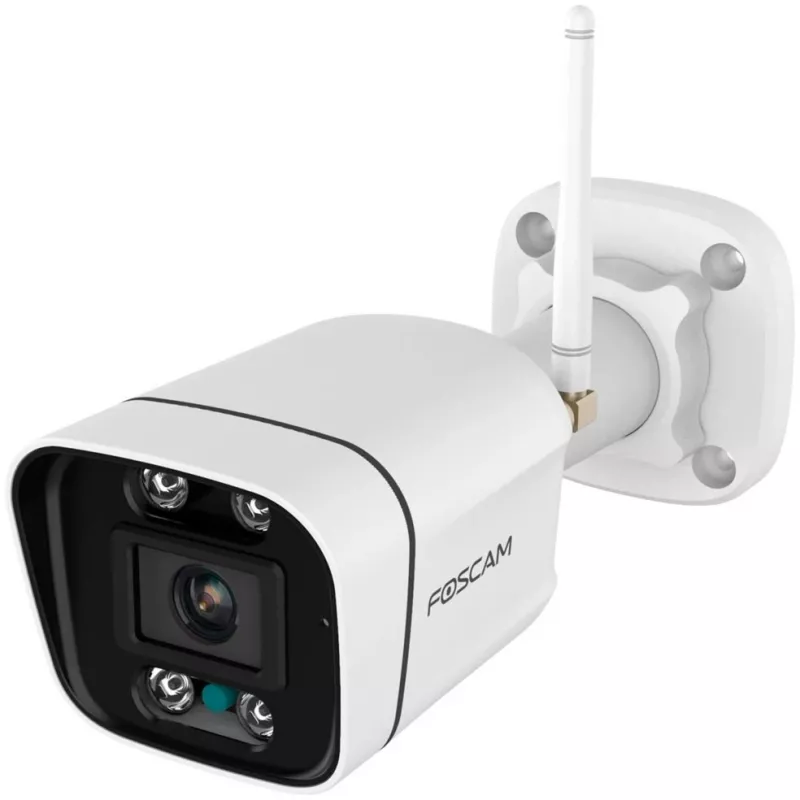 Foscam V8P Wi-Fi bewakingscamera wit 8MP (3840x2160), dual-band wlan, ingebouwde schijnwerper en alarmsirene (V8P-W)