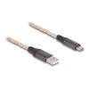 DeLOCK USB 2.0-kabel Type-A naar USB Type-C RGB 1m