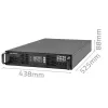 Qoltec 52285 UPS (uninterruptible power supply) dubbelconversie (online) 1 kVA 1000 W 2 AC-uitgangen