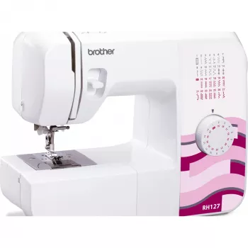 Automatische huishoudnaaimachine Brother RH127VP2 — 27 programma's, 820 toeren/min, 5 mm steekbreedte, vrije arm, LED-display