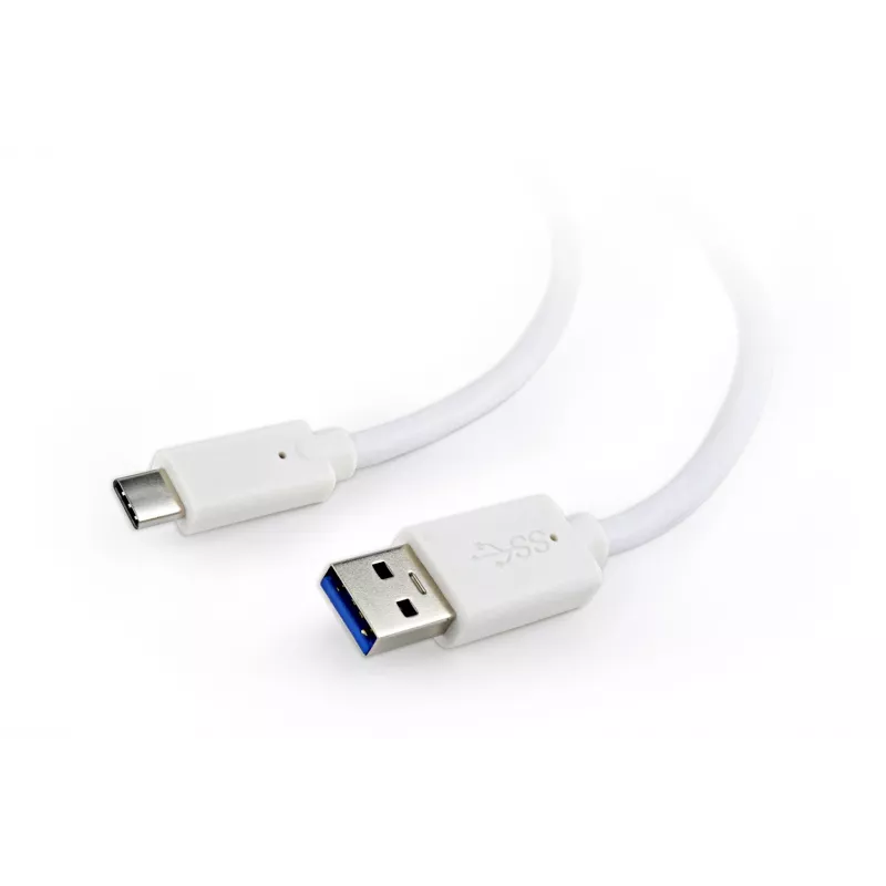 USB-datakabel Gembird USB A naar USB C 1 m, USB 3.2 Gen 1, wit