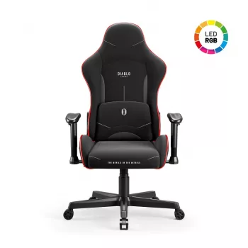 Gaming-stoel Diablo X-Starter zwart LED — Diablo X-Starter gaming-stoel met geïntegreerde LED-verlichting