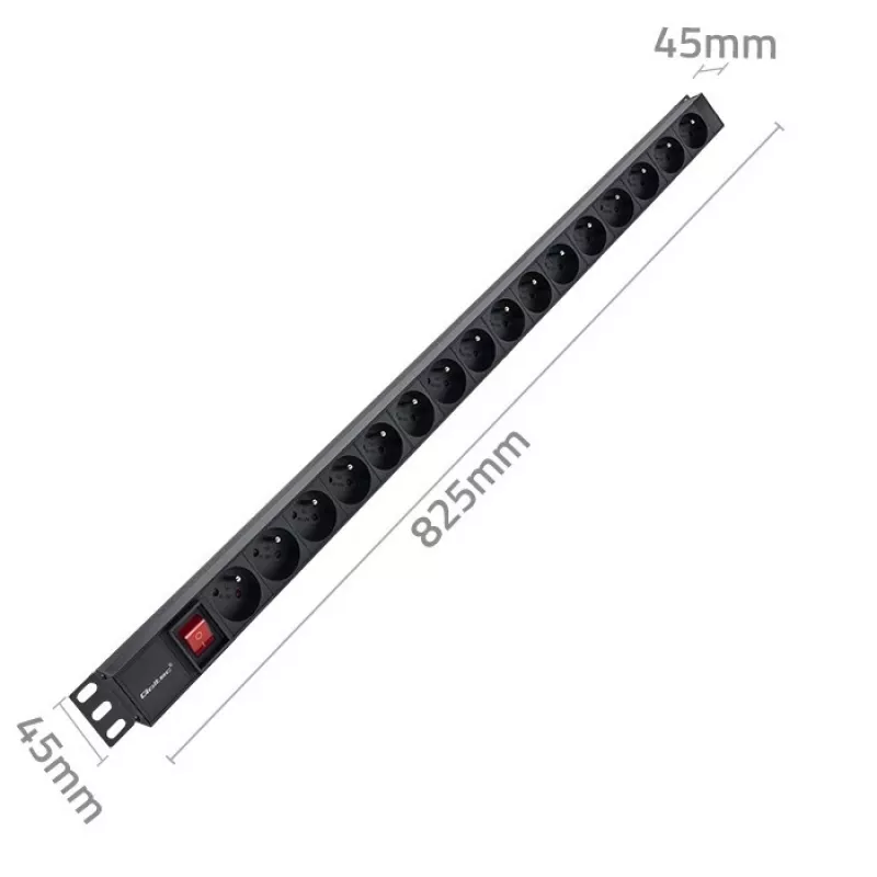 Stekkerdoos voor RACK 16A PDU, 16xFRENCH, verticaal