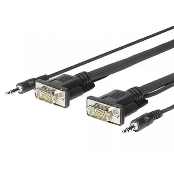 Vivolink PROVGAMCS1.8 videokabel-adapter 1,8 m VGA (D-Sub) + 3,5 mm zwart