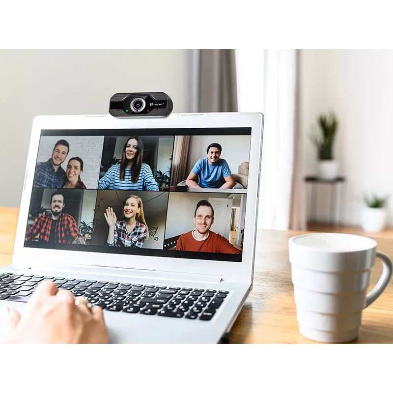 Webcam Tracer WEB007 2 MP 1920 x 1080 pixel USB 2.0 zwart