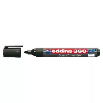 Marker Edding e-360 zwart 1 stuk schrijfkleuren zwart