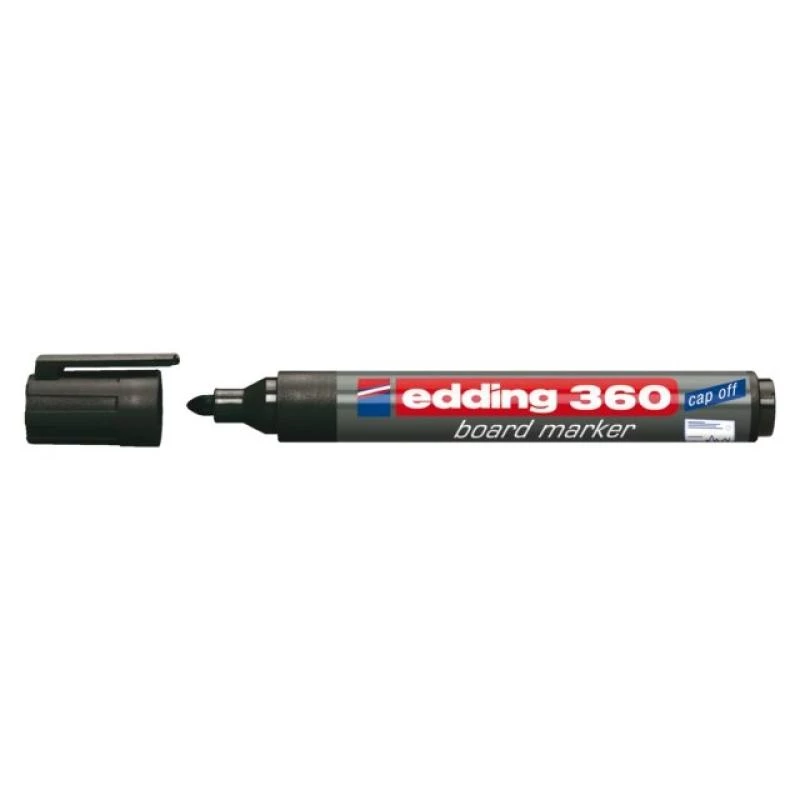 Marker Edding e-360 zwart 1 stuk schrijfkleuren zwart