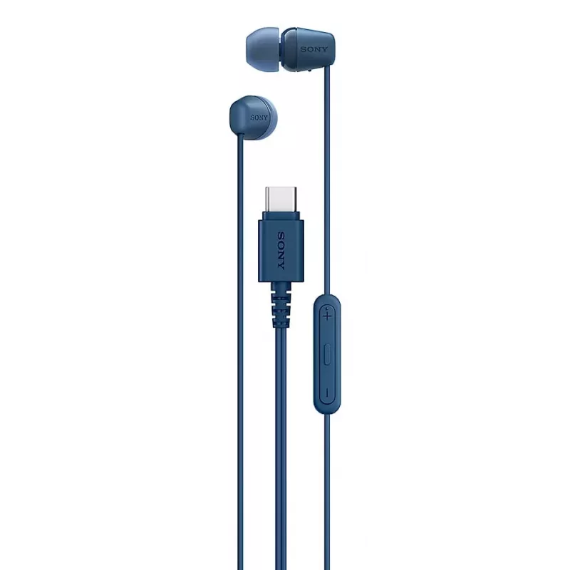 Sony IER-EX15C Headset Bedraad In-ear Gesprekken/Muziek USB Type-C Blauw