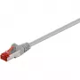 Wentronic Goobay CAT 6 patchkabel, S/FTP (PiMF), grijs, 10 m - LSZH halogeenvrij, koper (50891)