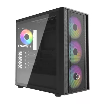 PC-behuizing Cooler Master MasterBox 600 desktop zwart