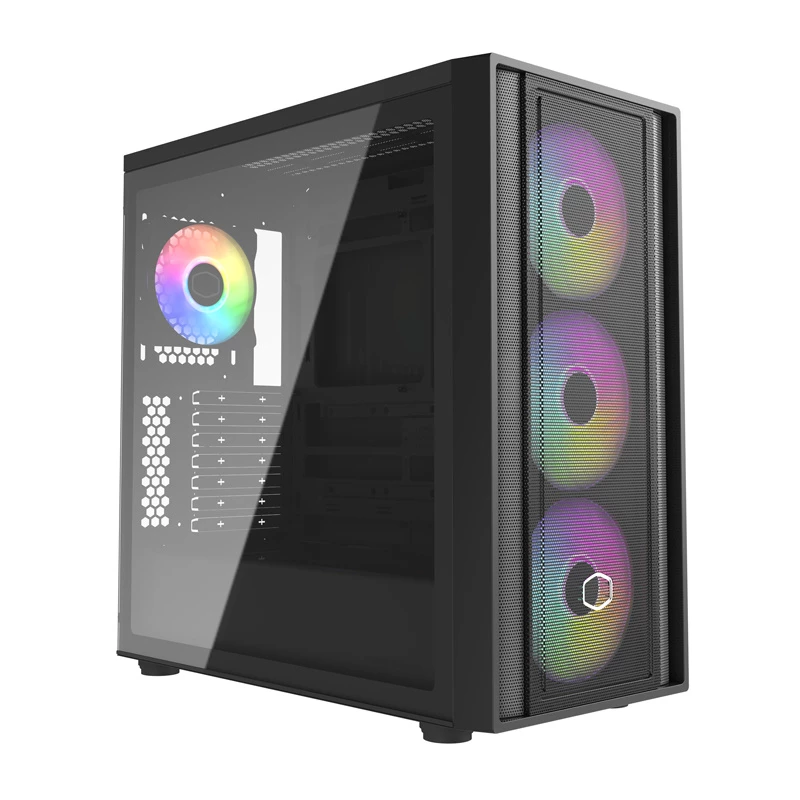 PC-behuizing Cooler Master MasterBox 600 desktop zwart