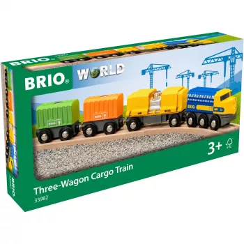 Trein BRIO Three-Wagon Cargo Train