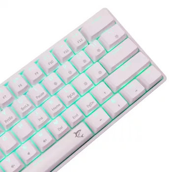 Bedraad mechanisch toetsenbord White Shark Shinobi-2 (GK-004211) — US-layout, Red-schakelaars, wit