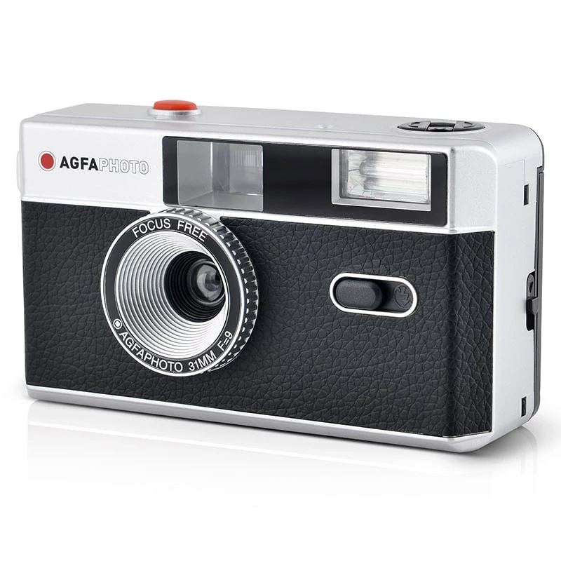AgfaPhoto 603000 filmcamera compactcamera 35 mm zwart – zilver (603000)