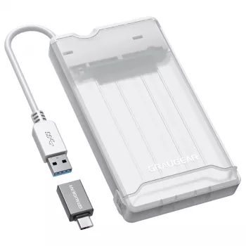GrauGear externe harde schijf behuizing 2.5HDD/SSD USB 3.2 alu - drivebehuizing - 2,5