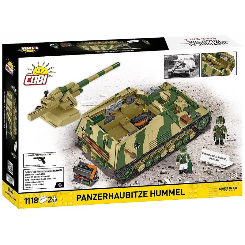 Bouwset Cobi Panzerhaubitze Hummel 1118 onderdelen modelbouwpakket