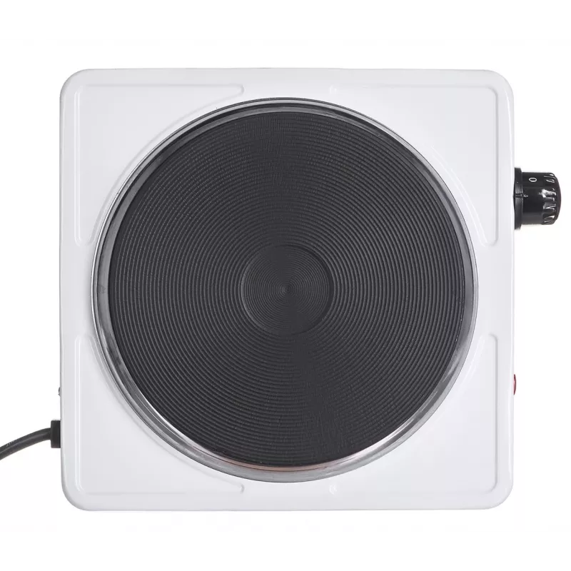 Esperanza EKH002W Pinatubo elektrische kookplaat met één zone en gesloten plaat, 1500 W, Ø18,5 cm, wit