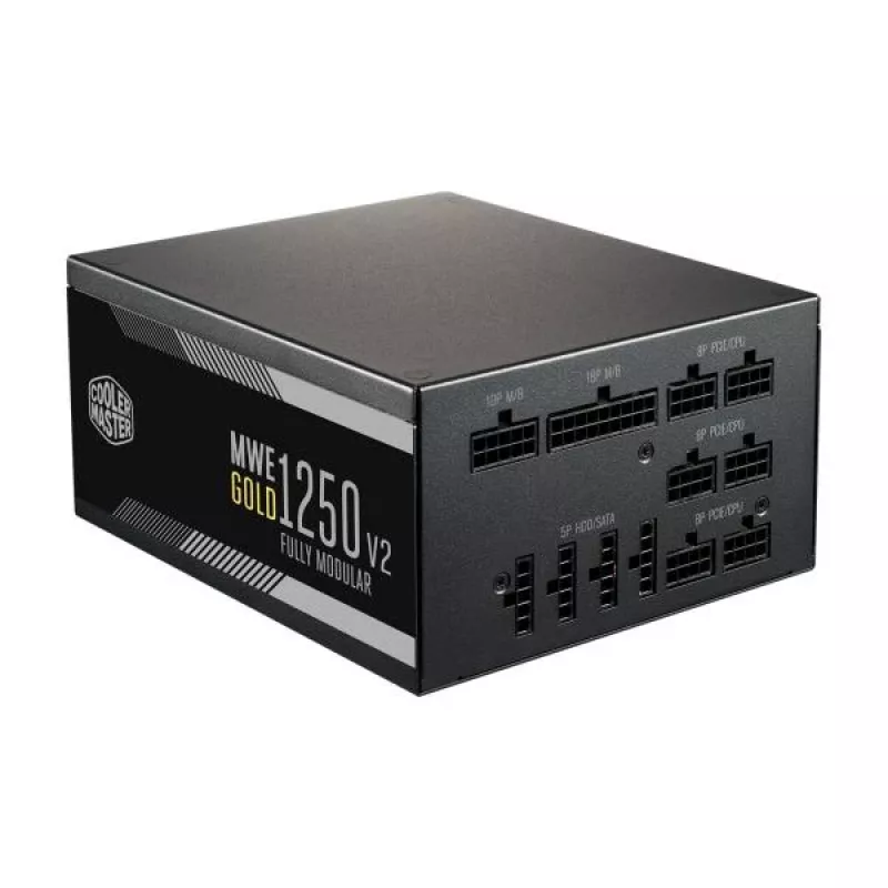 Cooler Master MPE-C501-AFCAG-EU MWE Gold V2, ATX 1250W, RTX Ready, modulair, 140mm, zwart