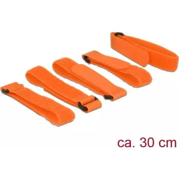 Klittenband DeLOCK 18707 oranje 5 stuks