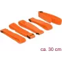 Klittenband DeLOCK 18707 oranje 5 stuks