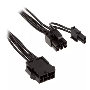 Netkabel Kolink PCIe 8-pin naar ATX/EPS 8-pin 0,35 m zwart