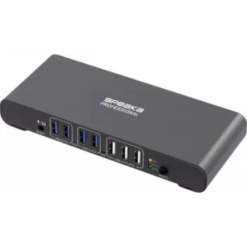 SpeaKa Professional SP-KVM-2P4K KVM-switch grijs (mat) (SP-13773904)