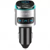 FM-transmitter 4smarts 456201 sigarettenaansteker zwart zilver AM FM Bluetooth